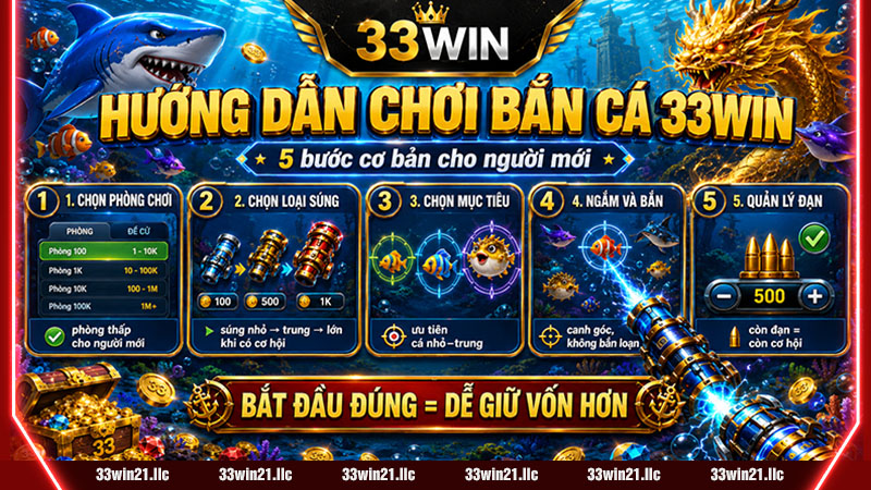 Cách chơi bắn cá 33win cho người mới