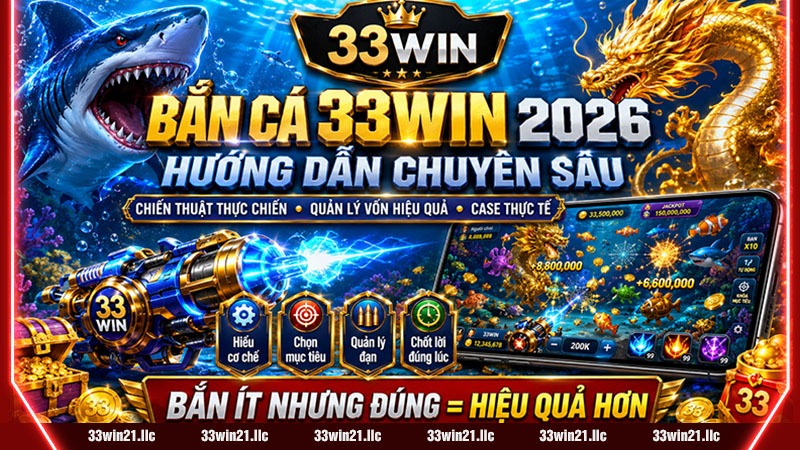 BẮN CÁ 33WIN 2026 – HƯỚNG DẪN CHUYÊN SÂU, CHIẾN THUẬT THỰC CHIẾN & QUẢN LÝ VỐN HIỆU QUẢ