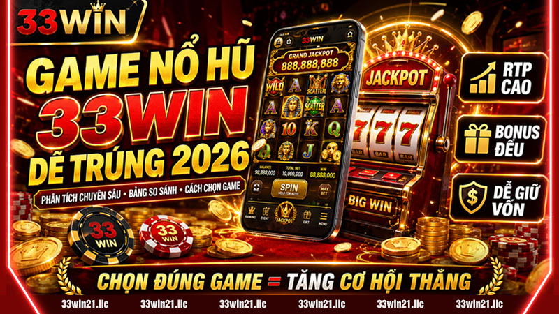 GAME NỔ HŨ 33WIN DỄ TRÚNG NHẤT 2026 – PHÂN TÍCH CHUYÊN SÂU, BẢNG SO SÁNH & CÁCH CHỌN GAME CHUẨN PRO