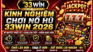 KINH NGHIỆM CHƠI NỔ HŨ 33WIN 2026 – BÍ QUYẾT THỰC TẾ, CASE CHI TIẾT & QUY TRÌNH KIỂM SOÁT VỐN