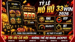 TỶ LỆ NỔ HŨ 33WIN 2026 – PHÂN TÍCH CHUYÊN SÂU, RTP, VOLATILITY & SỰ THẬT ÍT AI BIẾT